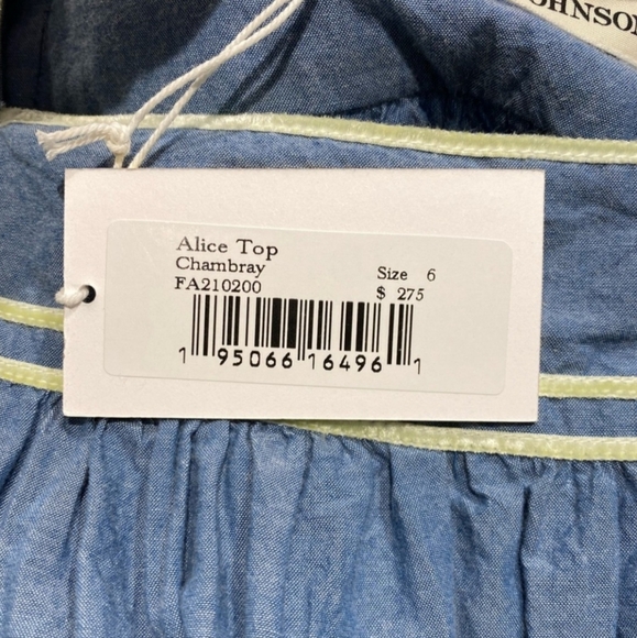 Ulla Johnson - Chambray Top - 00 - Picture 3 of 3